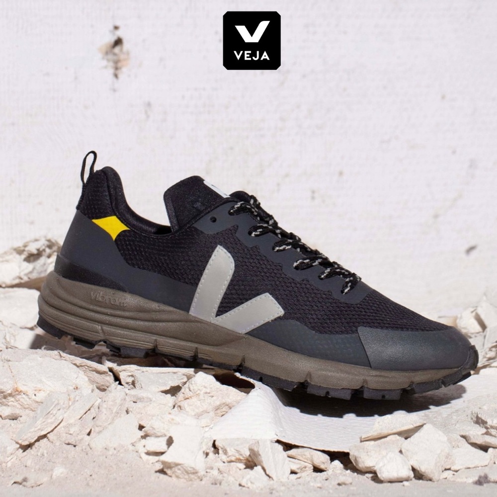 VEJA DEKKAN ALVEOMESH BLACK OXFORD GREY TONIC